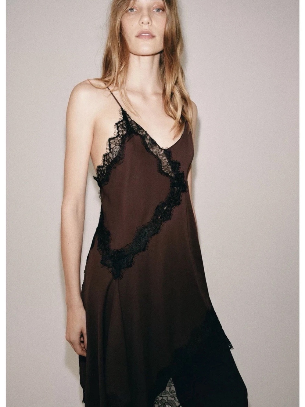 ZARA ASYMMETRIC LACE DRESS - Picture 5 of 10